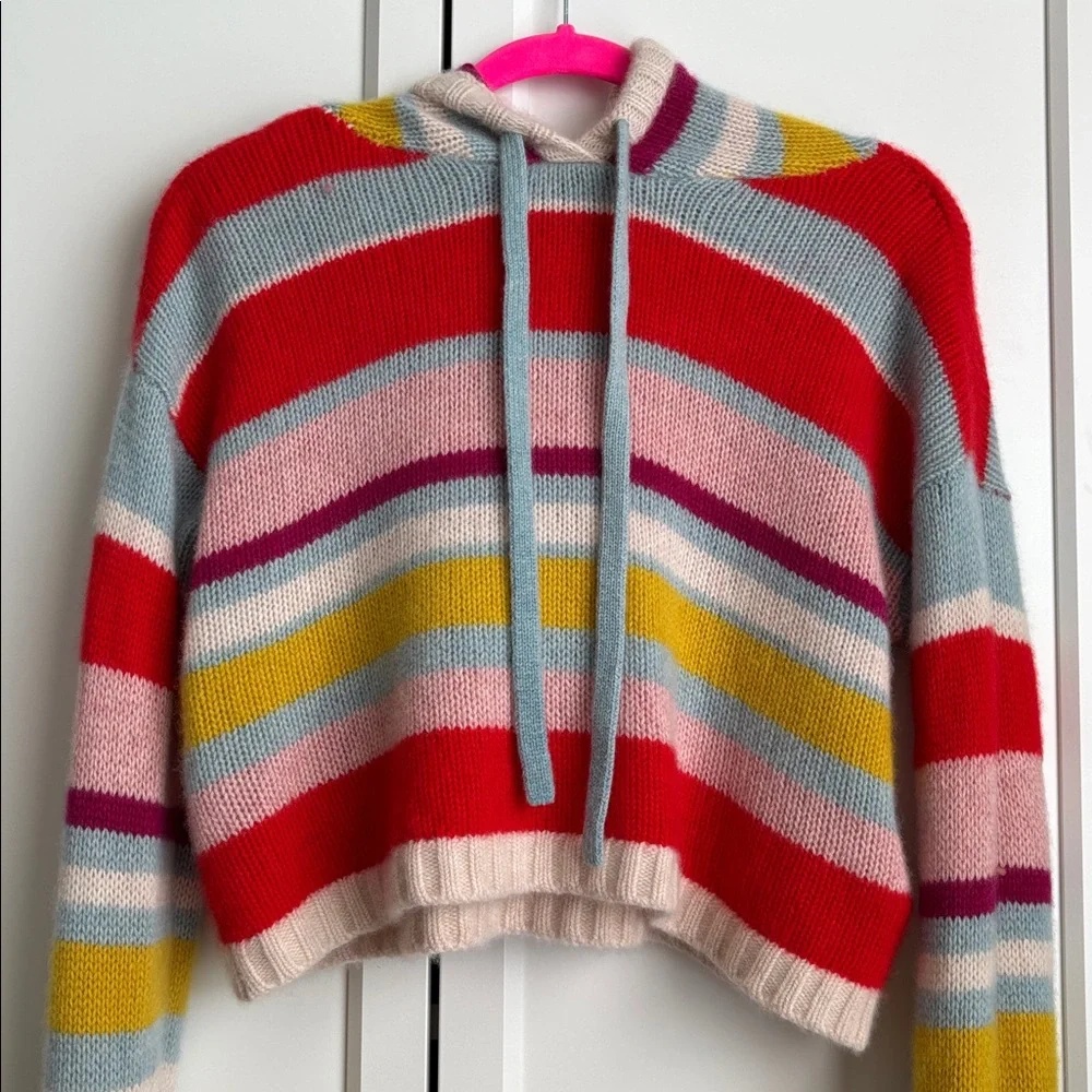 Free People Candy Lane Cashmere Hoodie, M